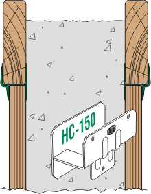HC-150 Stacking Clips in Use